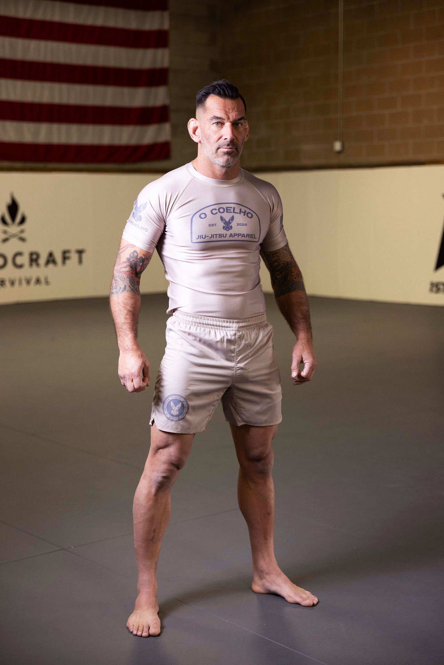 Signature Rash Guard, Tan - FREE SHIPPING!