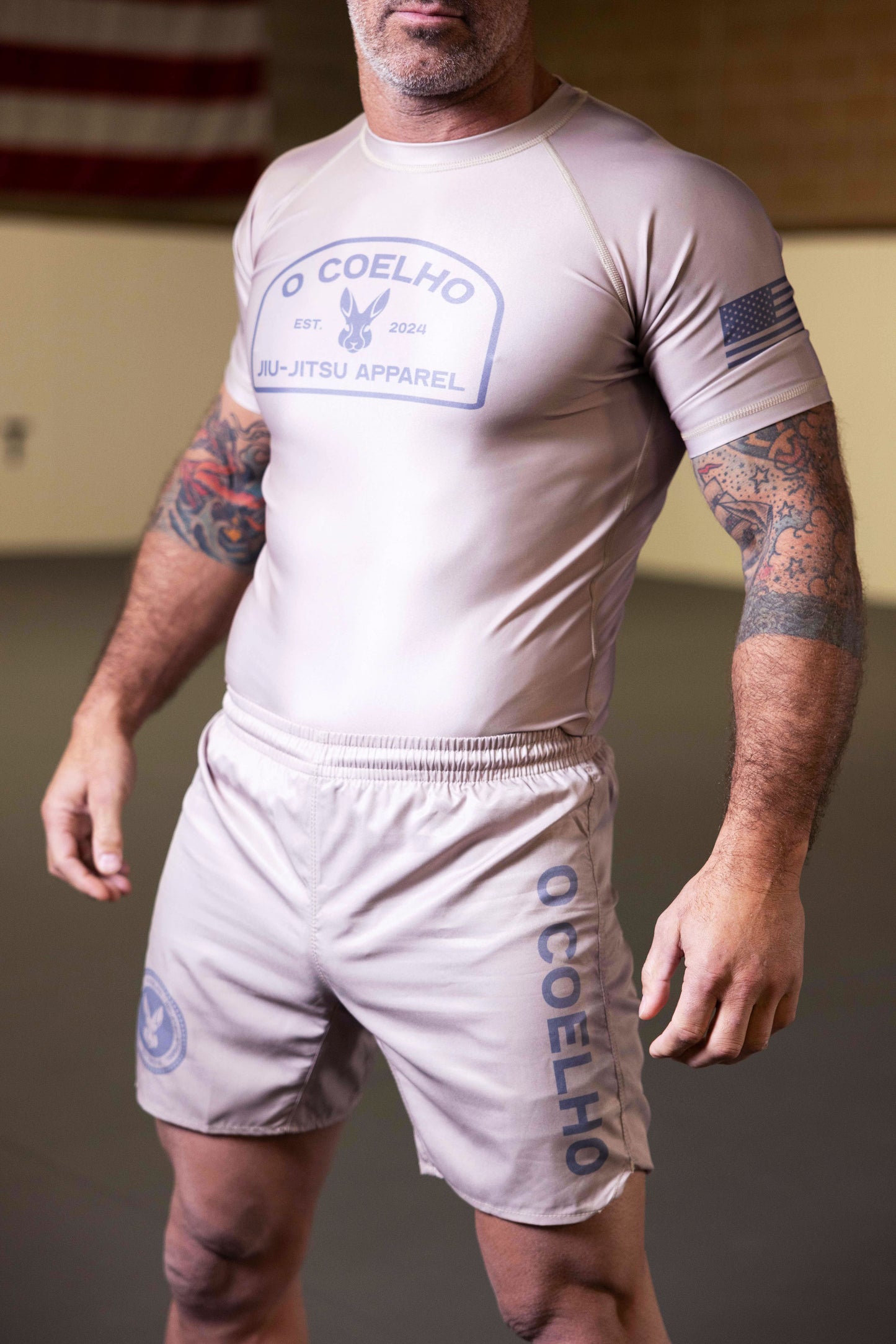 Signature Rash Guard, Tan - FREE SHIPPING!