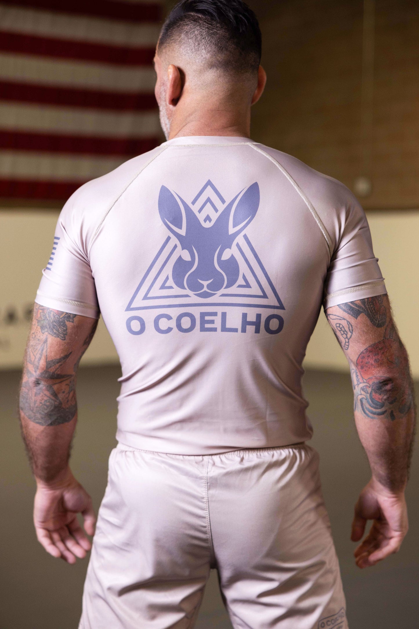Signature Rash Guard, Tan - FREE SHIPPING!